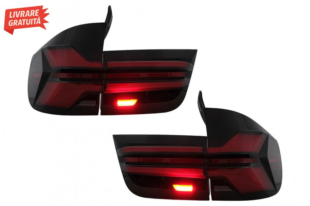 Stopuri LED BMW X5 E70 (2007-2013) Light Bar Upgrade la G05 LCI Design