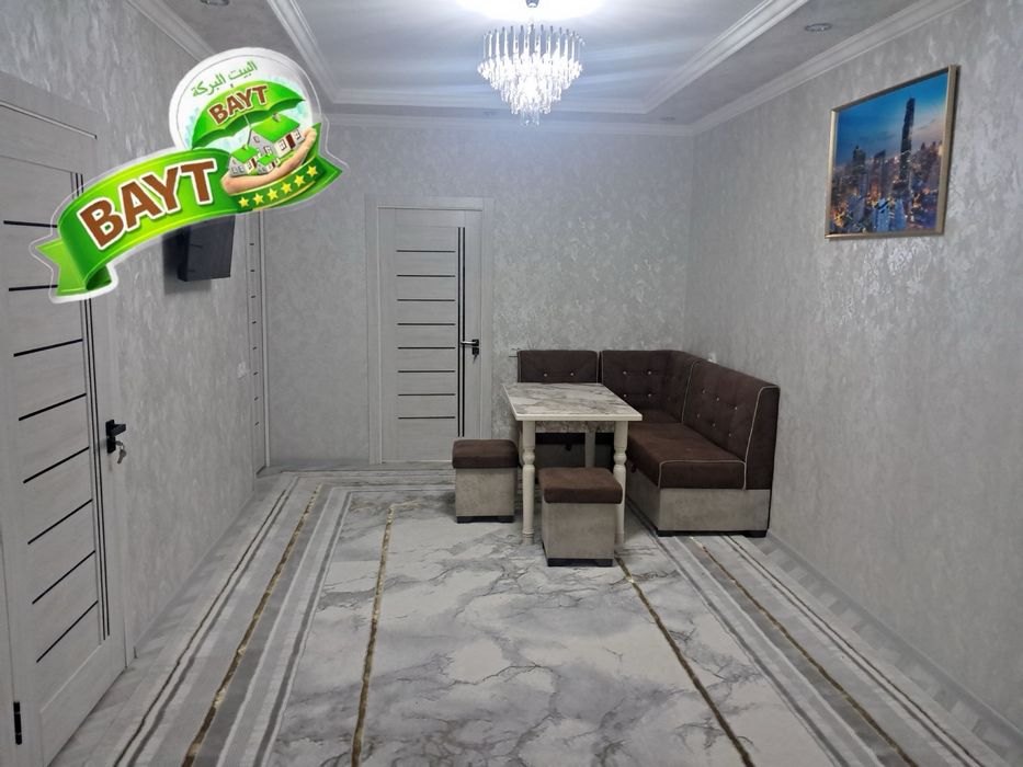 Евро Ремонт 2 комнатная 3 этаж,Чиланзар 19 Мебель+Техника,Продается х