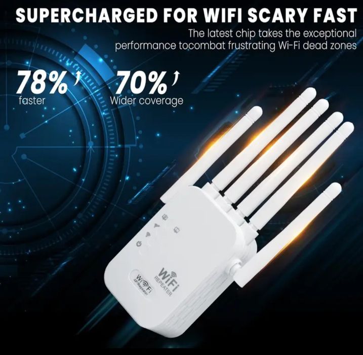 Акция Новая модель Wi-Fi 6 сетевого усилителя 2.4G и 5.8G 1200Мбит/с,