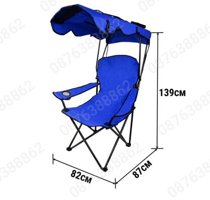 ПРОМО! Сгъваем туристически стол със сенник , стол за риболов и плаж