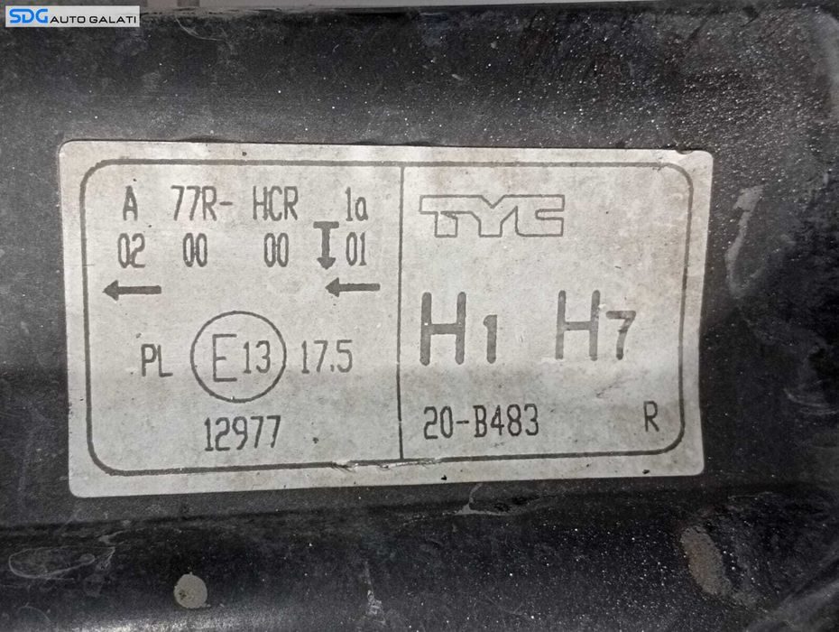 Far Dreapta Ford Focus 2 Facelift 2007 - 2011 Cod A 77R-HCR 20-B483 [M7839]