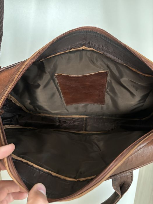 Чисто нова чанта, естествена кожа