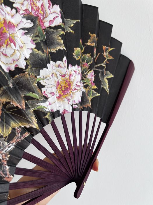 Голямо китайско дървено ветрило