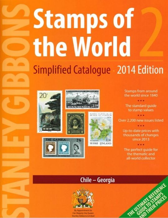 Каталог на Стенли Гиббонс цял свят 2014 6 части ( комплект) на CD