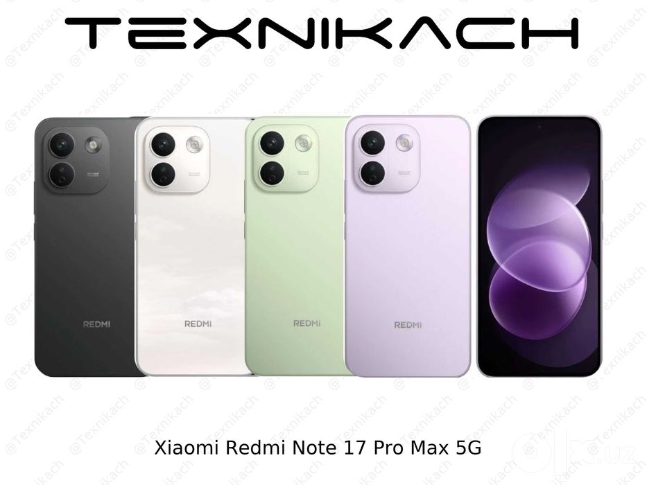 Xiaomi Redmi Note 17 Pro Max 5G • Yetkazib berish • Tekshirib to‘lash