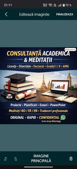 CONSULTANȚĂ ACADEMICĂ Licență, Disertație, Doctorat, Gradul I/II, AMG, Proiecte, Corecturi