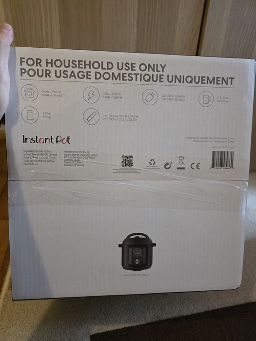 Instant Pot Pro 6 (5.7L) – Sigilat, NOU în cutie – Multicooker 10-în-1