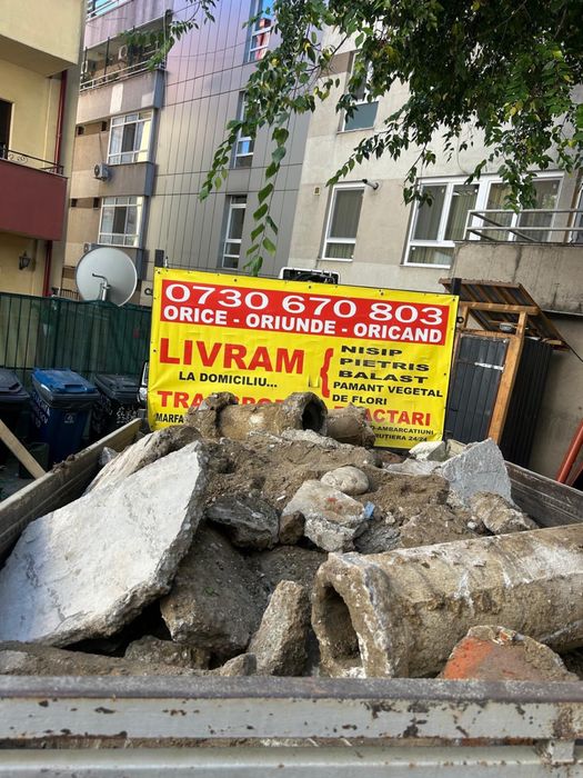 Nisip/balast/pietris(evacuari moloz/gunoi/moloz la sac)bucuresti/ilfov