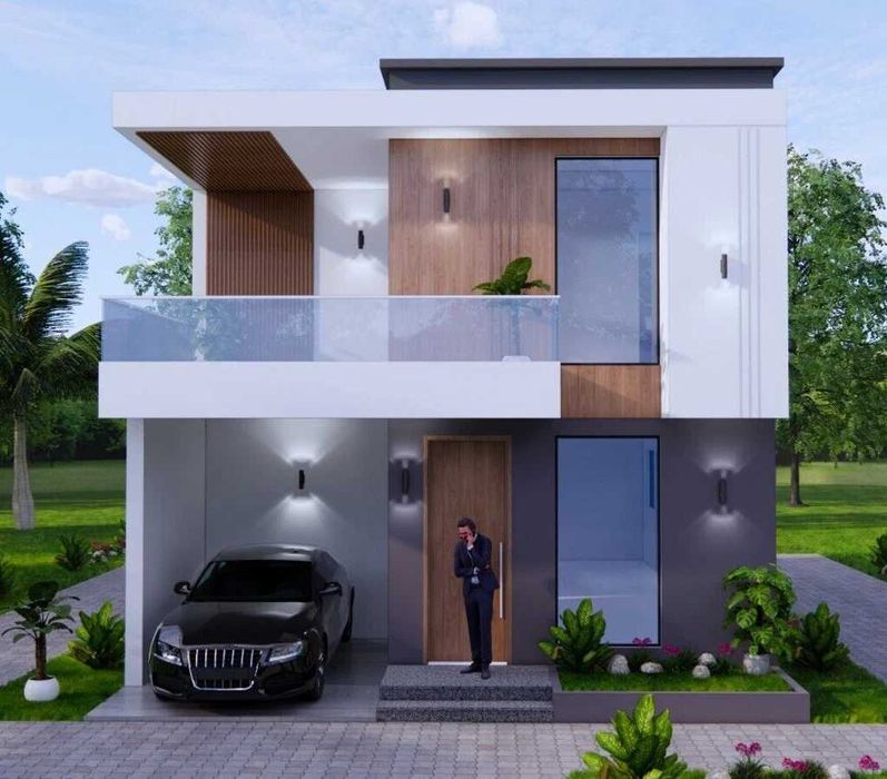 НА ИЗПЛАЩАНЕ - Двуетажна сглобяема къща с 4 спални, 147 кв. м