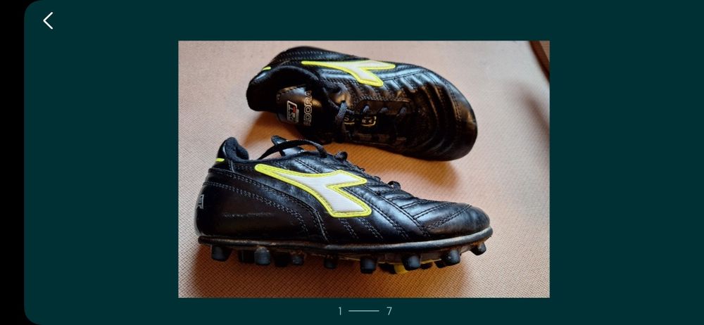 Adidas Diadora cu crampoane pentru fotbal Nr34