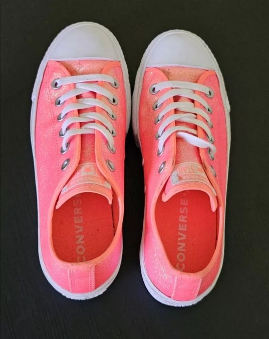 Кецове Converse All Stars Pink полу платформи
