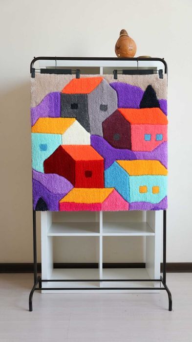 Тафтинговое панно ручной работы