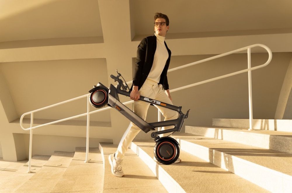 Мощный  Электросамокат премиум класса Elite Prime Yadea