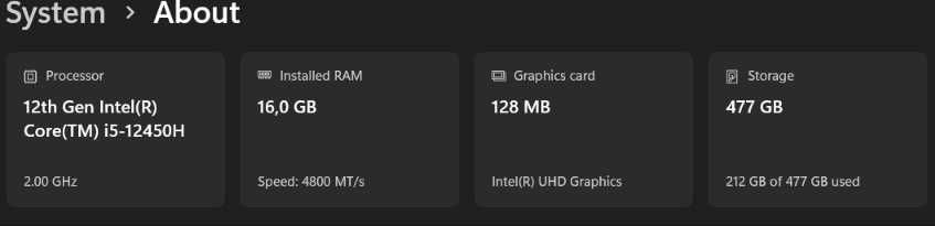 Laptop Lenovo Ideapad 3, i5, 2.0-4.4 GHz, gen 12, 16 Gb, SSD512 (16IAH8)