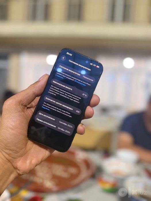 Iphone 15 pro sotiladi 128gb xolati ideall