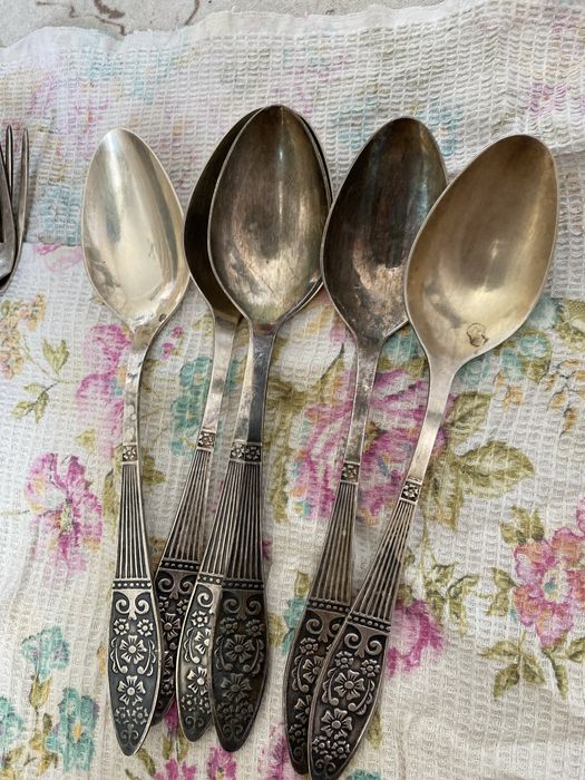 Столовые наборы мельхиор СССР