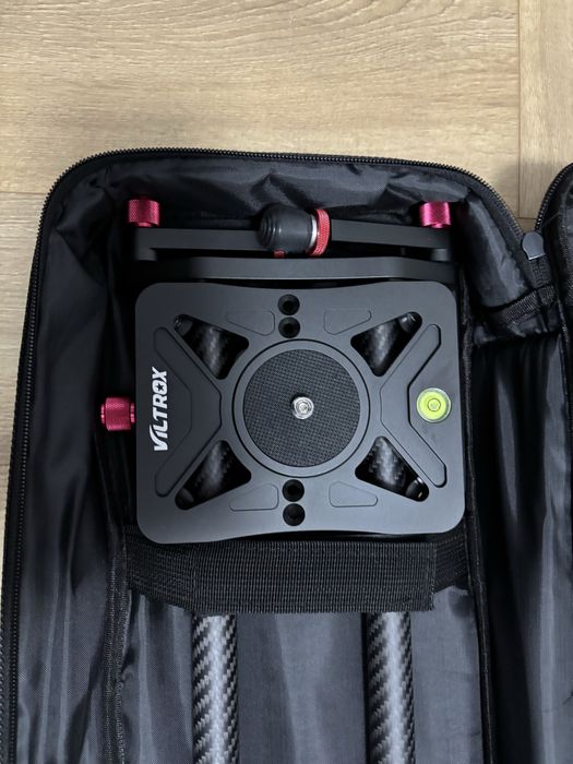 Trepied Manfrotto 475B, Slider Viltrox si Monopied Manfrotto