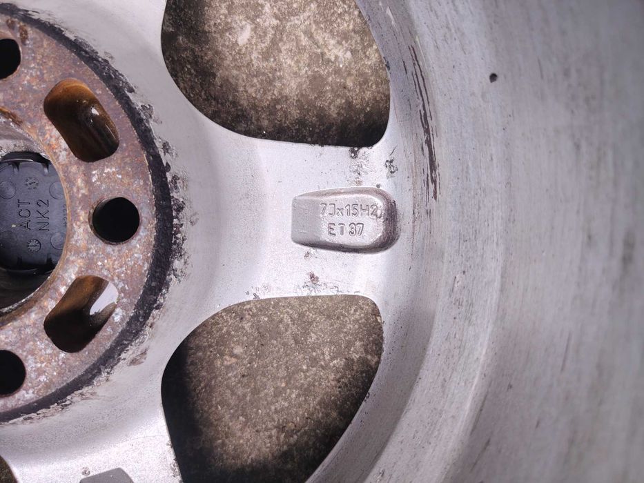 Jante Aliaj Platin 5x112 R15 + cauciucuri vara VW SEAT SKODA AUDI