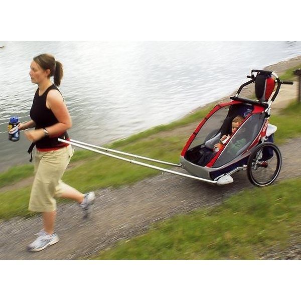 Set complet Thule Chariot CX 2 (Dublu) – Multisport + Kit Hiking + Sling & Supporter