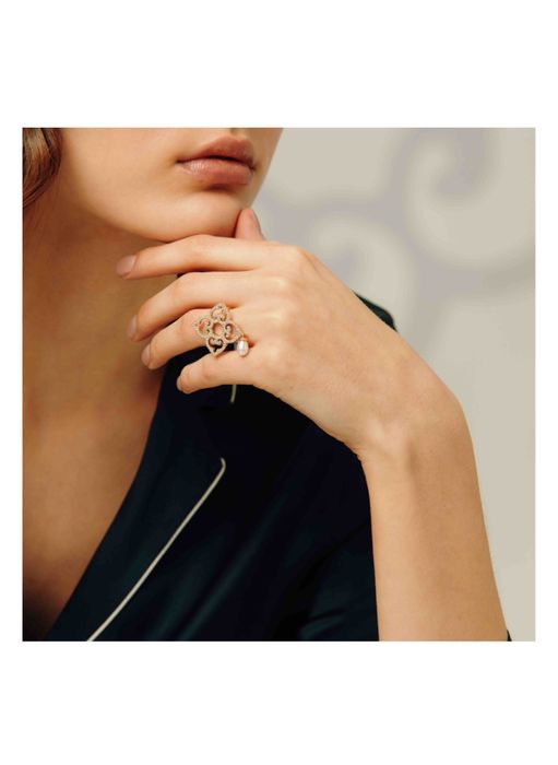 Кольцо серебряное Laroush