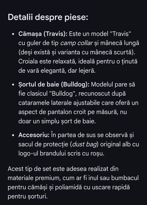 set ediție limitată Orlebar Brown