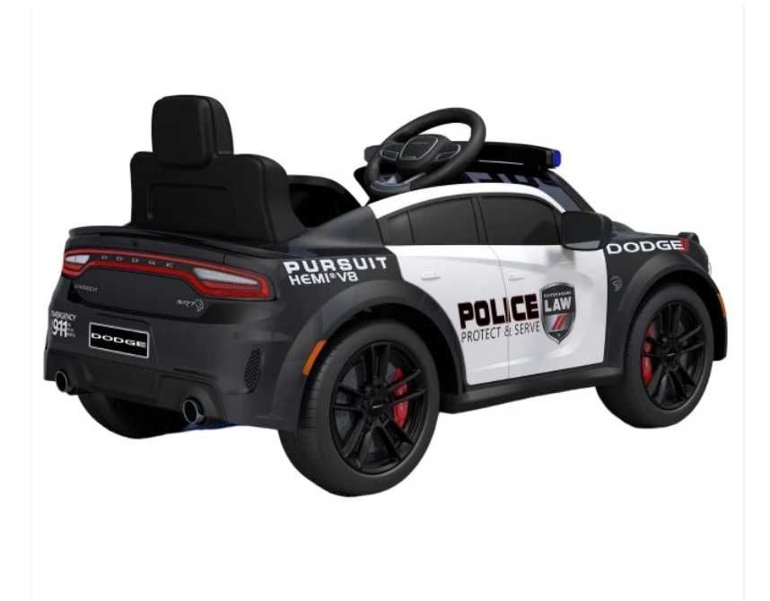 Masinuta electrica copii Dodge Police Black 70W cu Licenta, Roti EVA
