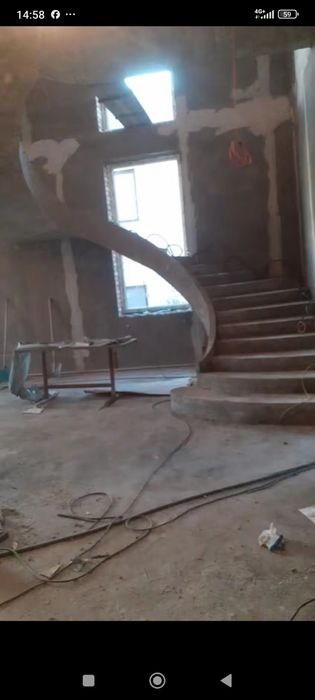 Бетонный лестница узбек бригада