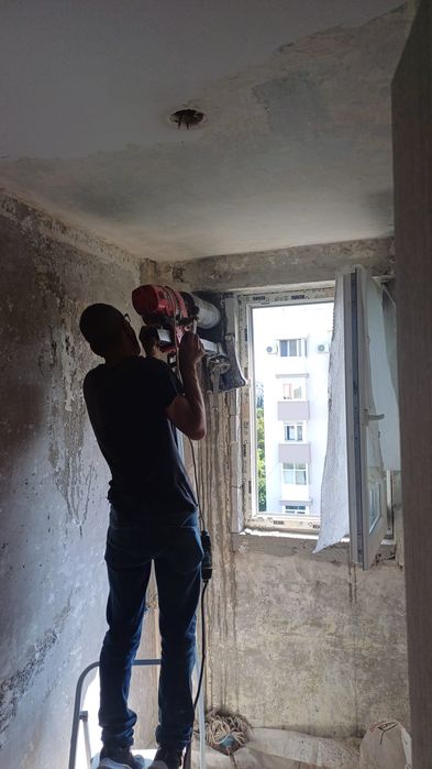 Gaură hotā, carotare, tăiere beton