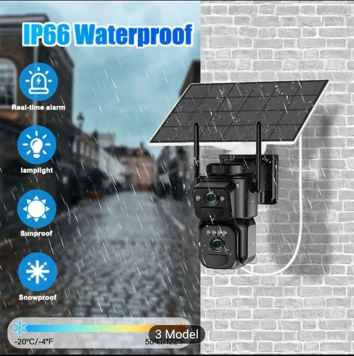 Cameră de supraveghere 2K cu panou solar & 4G – FĂRĂ FIR