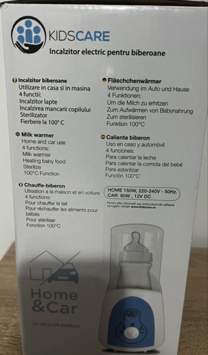 Încălzitor biberoane  5 în 1 pentru mașină și casă Kidscare