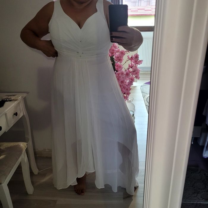 Rochie alba noua cu eticheta