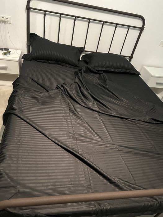 Lenjerie de pat hoteliera, 100% bumbac Damasc
