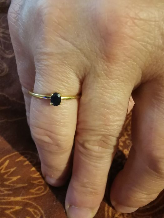 Inel Aur 9K cu safir natural marimea 57