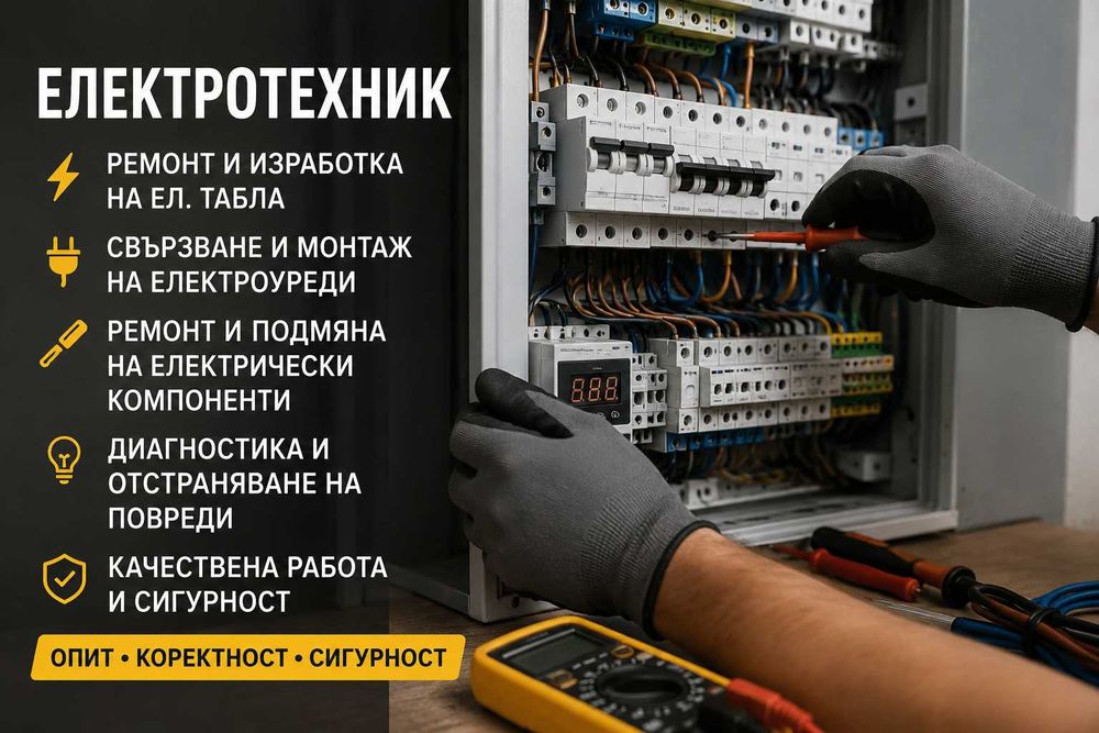 ОПИТЕН ЕЛЕКТРОТЕХНИК – ел. табла, ремонти и електроуслуги