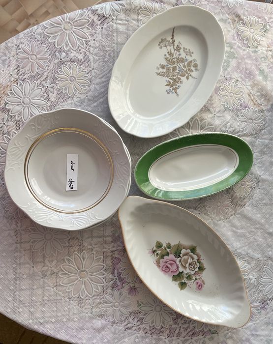 Посуда СССР, БУТЫЛЬ, набор тарелок