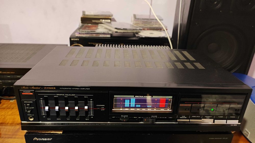 Amplificator stereo Fisher CA-869 bijuterie rară cu sunet cristal