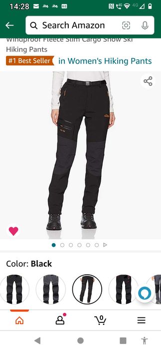 Pantaloni negri, masura XS, waterproof, windproof