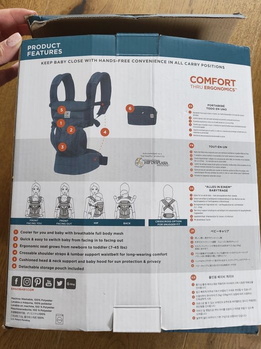 Ергономична раница Ergobaby Omni 360 cool air mesh