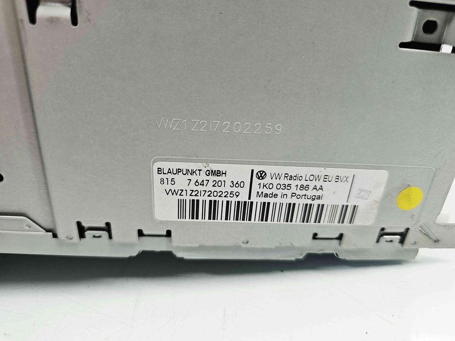 Radio CD Volkswagen Golf 6 (5K1) [Fabr 2009-2013] 1K0035186AA