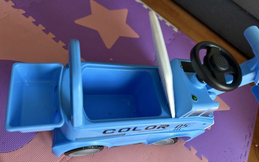 Masinuta excavator noua albastru