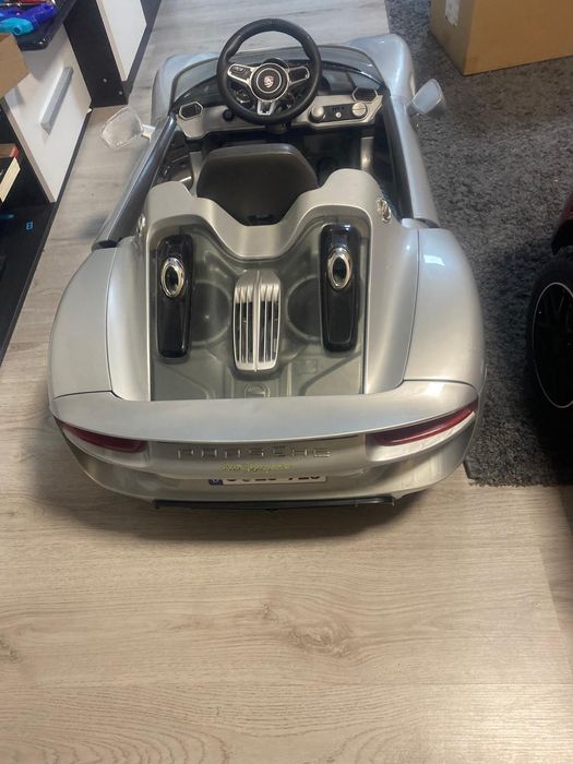 Masina electrica copii Porche 918 Spyder 12V cu telecomanda