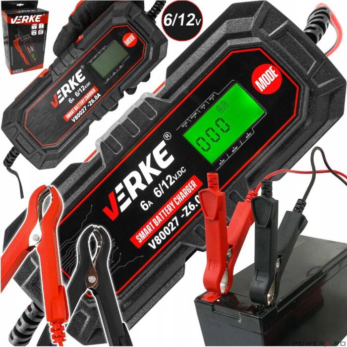 Redresor cu microprocesor, 6/12V Z6.0A, Verke