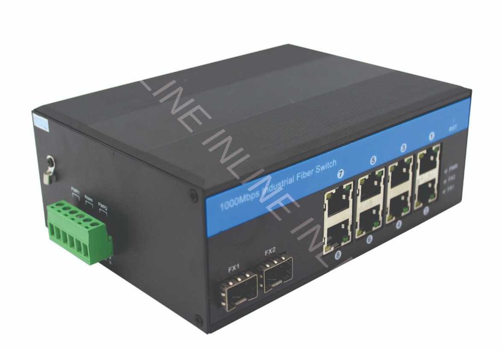 Промышленный Poe  Коммутатор уровня L2  (8x10/100/1000M PoE+ 2xSFP)