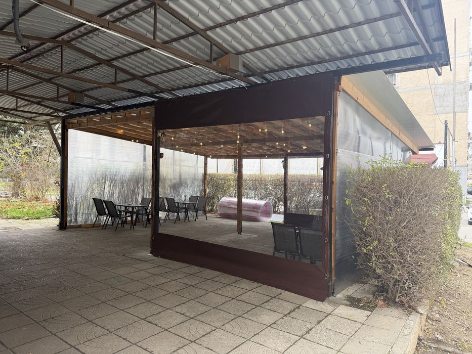 Ветроупорни завеси,тенти,покривала,винил,кристал,барбекю,навеси,шатри.