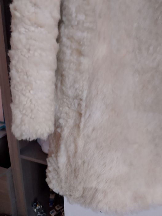 Haina eleganta din blană naturală de oaie