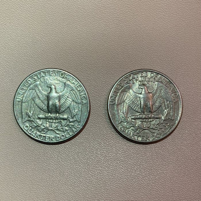 Монеты перевертыши Liberty quarter dollar