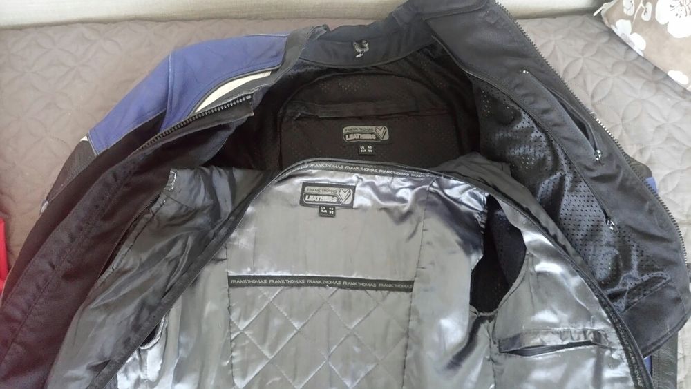 Кожено яке с протектори Frank Thomas