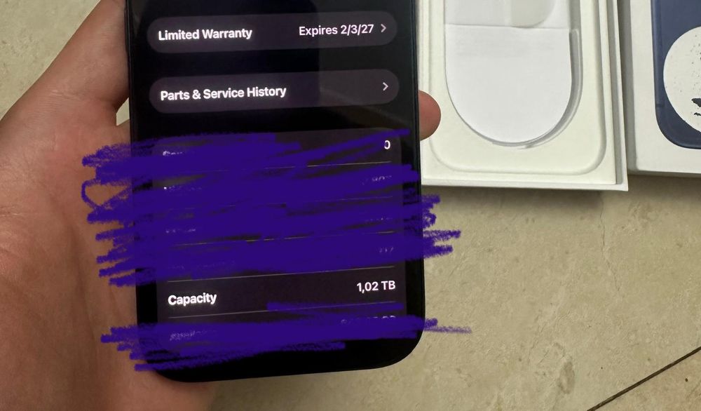 IPhone 17 pro max  1tb  deep blue