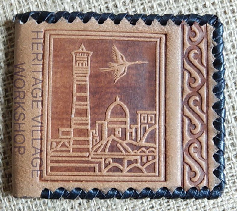 Кожаное портмоне ручной работы.