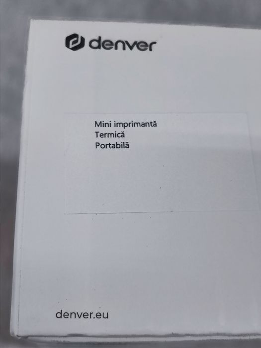 Mini imprimantă termică portabilă Denver Bluetoth 5.0 poze și stickere